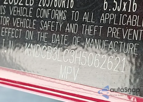 2017 Kia Niro Lx из США, поврежденный, VIN KNDCB3LC3H5062621